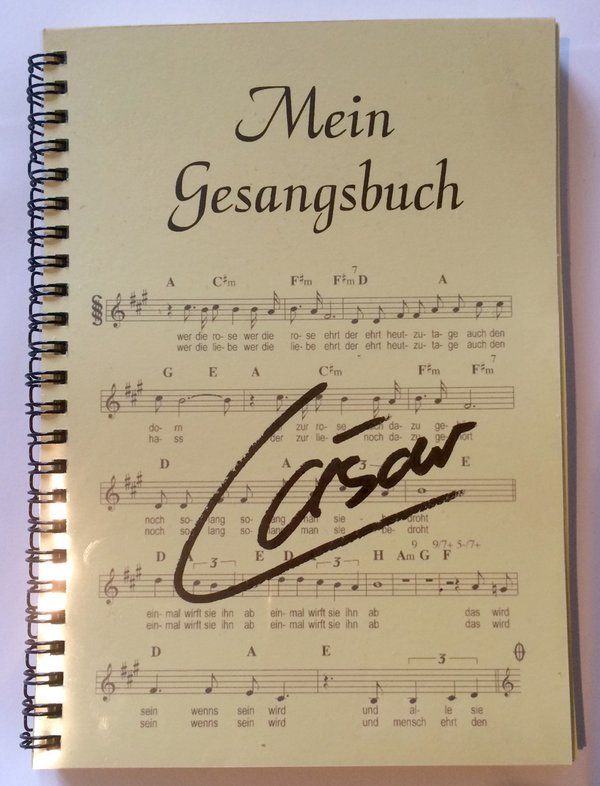 "Mein Gesangsbuch" Autor:  Peter Cäsar Gläser